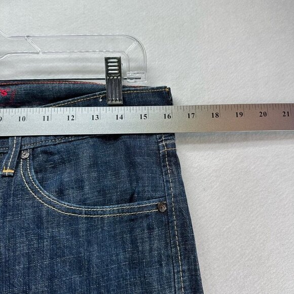 LEVI'S Red Collection Jeans Mens 31 x 30 Skinny Dark Washed Denim Cotton Blue - Picture 10 of 12